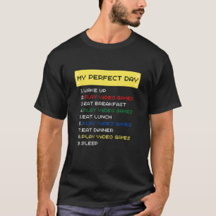 Für Gamer meine perfekten Videospiele am Tag T-Shirt