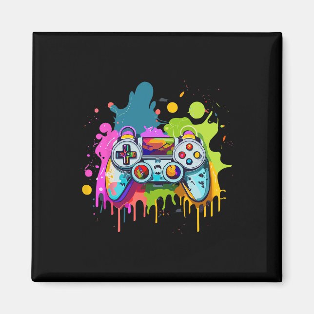 Für Gamer Paint Controller Gaming Apparel Video G Magnet (Vorne)