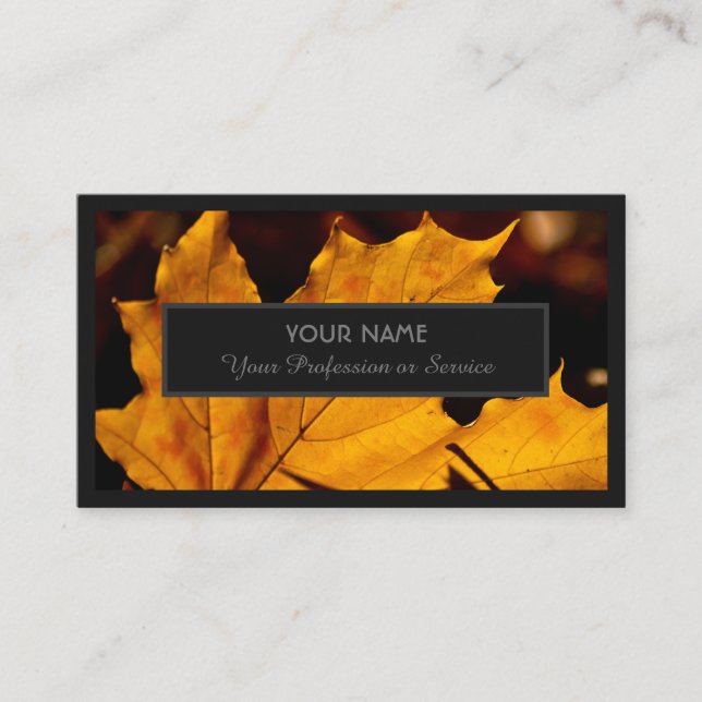 Für Gartenexperten und Naturdesigner Visitenkarte (Vorderseite)