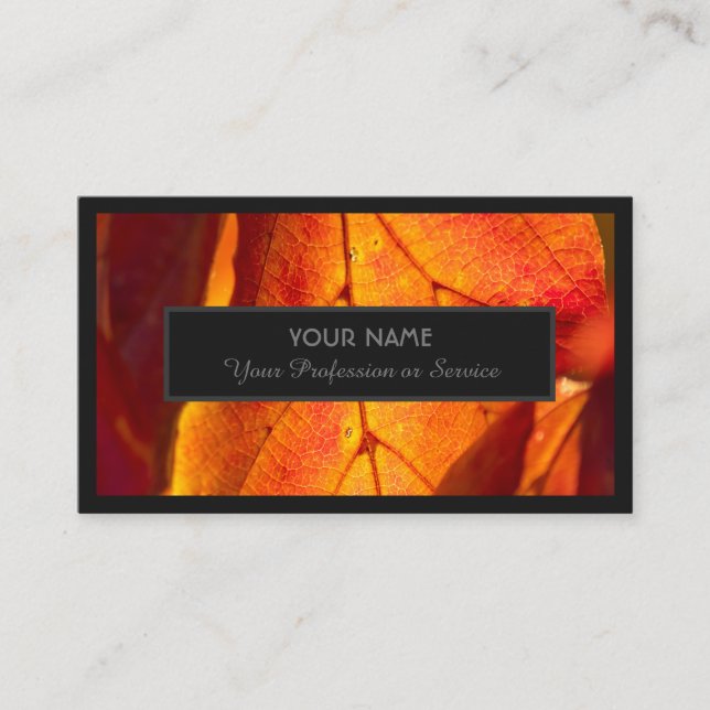 Für Gartenexperten und Naturdesigner Visitenkarte (Vorderseite)