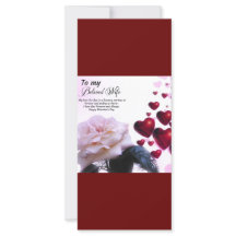 Für geliebte Ehefrau, glücklicher Valentinstag