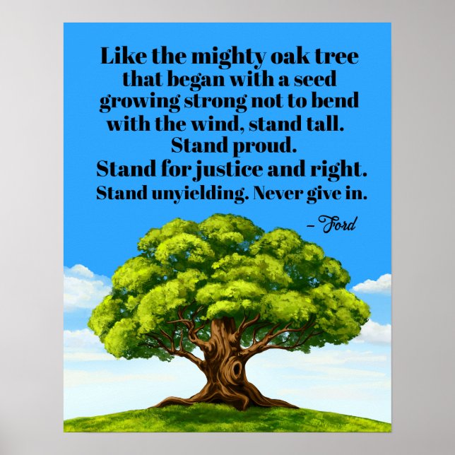 Für Gerechtigkeit und für das richtige Poster (Vorne)