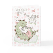 für Girls Dinosaur Kisses Stegosaurus Valentine