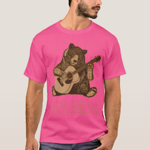 Für Gitarrist und Gitarrist von Papa Bear Funny T-Shirt