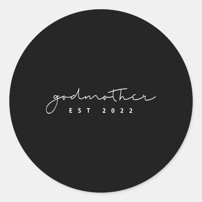 Für Godmutter Ostseemünde 2022 Ankündigung zur Sch Runder Aufkleber (Vorderseite)