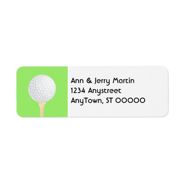 für Golfer, die das Logo "Golf Ball Design" (Vorne)