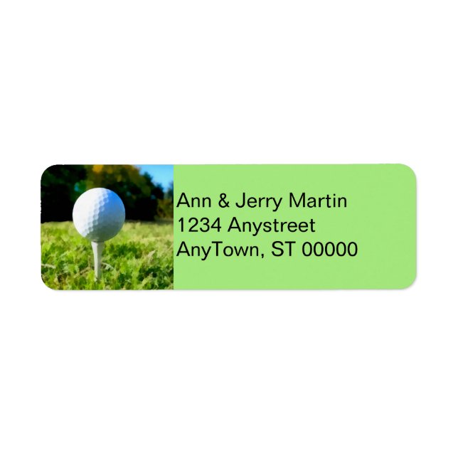 für Golfer, die das Logo "Golf Ball Design" (Vorne)