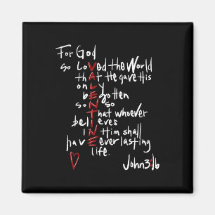 Für Gott hat die Welt so geliebt Jesus ist mein Va Magnet