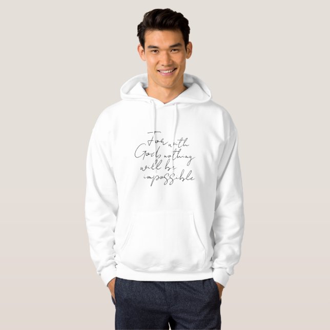 Für Gott Hoodie (Vorne ganz)