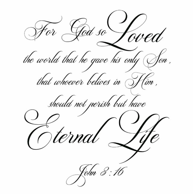 Für Gott so liebte der Weltmagnet Fotoskulptur Magnet (Vorne)