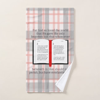 Für Gott so liebte die Welt Badhandtuch Set