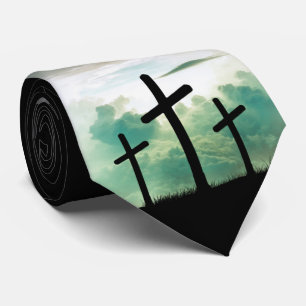 Für Gott so liebte die Welt Christliche Kreuz Schw Krawatte