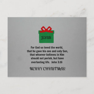 Für Gott so liebte die Welt... Postkarte