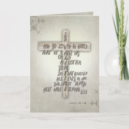 Für Gott so liebte die Welt Urlaub Feiertagskarte