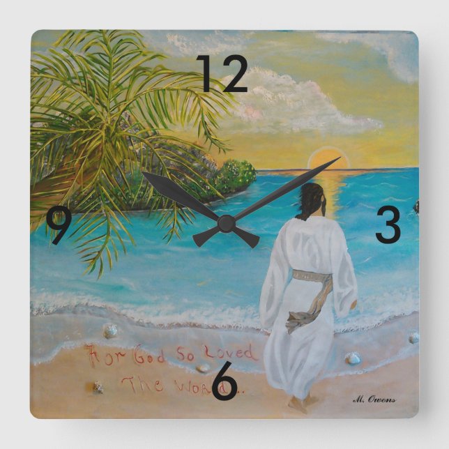 Für Gott so liebte die Weltmauer Uhr (Vorderseite)