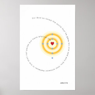 Für Gott so liebte Weltplakat Poster