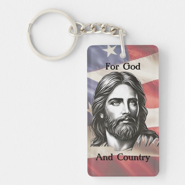 Für Gott und Land Schlüsselanhänger (Vorderseite)