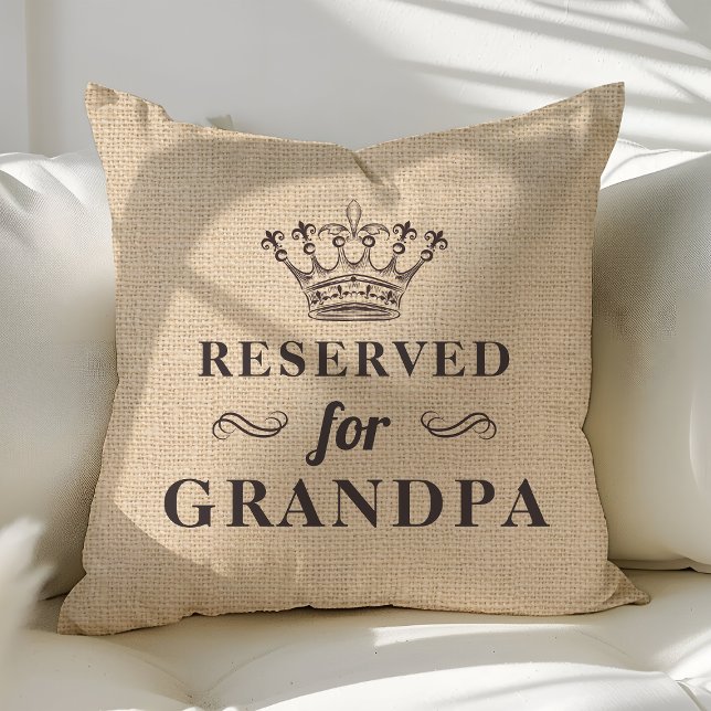 Für Grandpa Funny Personalisiertes Monogramm reser Kissen (Von Creator hochgeladen)