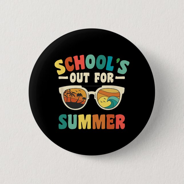 Für Groovy Schüler ist die Schule im Sommer unterw Button (Vorderseite)