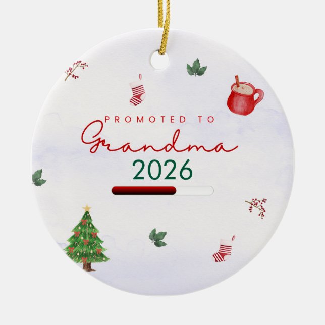 Für Großmutter befördert Keramik Ornament (Vorne)