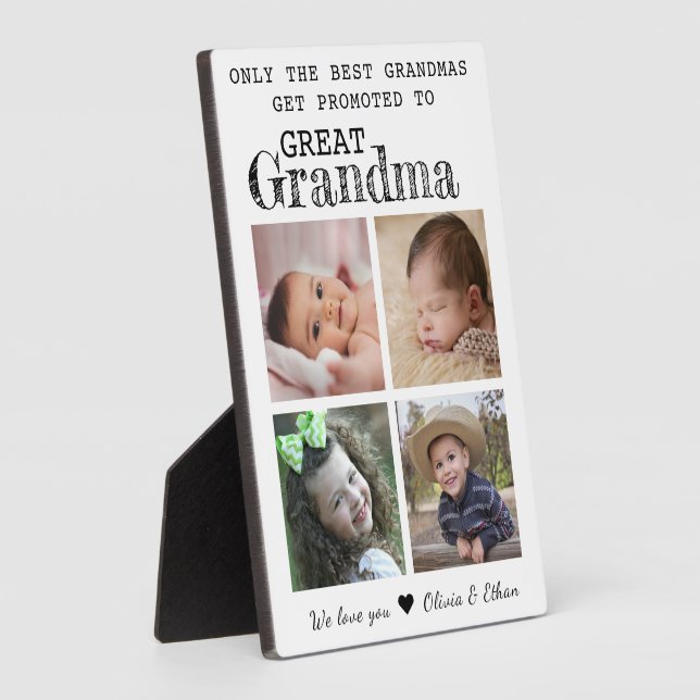 Für Großopfer 4 Foto Collage White Fotoplatte (Seite)