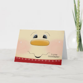 Für Großtochter Weihnachten Frohe Snowman-Gesicht