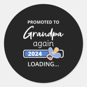Für Großvater 2024 erneut beladen I Runder Aufkleber