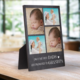 Für Großvater 4 Foto befördert rustikale Halbpensi Fotoplatte