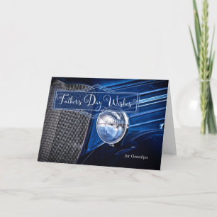 für Großvater am Vatertag - Retro-Themenklassiker Karte