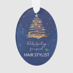 Für Hair Stylist Weihnachtsbaum Anpassbarer Name Ornament