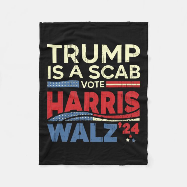 Für Harris 2024 ist Trump ein Wahlsieg Harris Fleecedecke (Vorderseite)