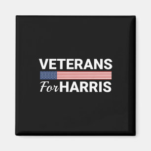 Für Harris 2024 - Militärvets Kamala Harris 1 Magnet