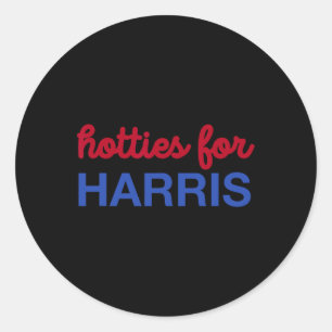 Für Harris 24 Hotties für Harris 2024 T-Shirt Runder Aufkleber