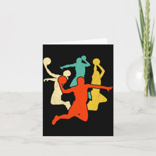 Für Herren Basketball Retro Vintage Karte
