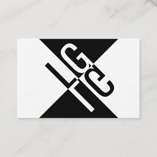 Für Herren mit Anspruch und Schwarzen Ideen Visitenkarte (Rückseite)