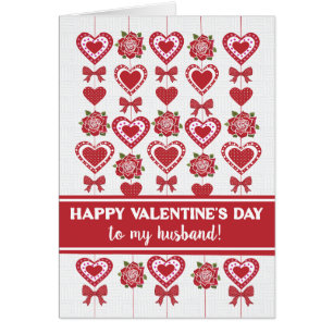 Für Husband Valentinin's Rote Rosen Herz Bows