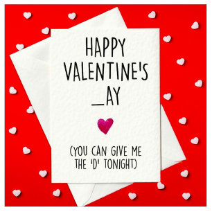 Für ihn die rude und Funny Valentine Tageskarte Feiertagskarte