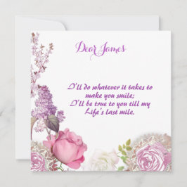 Für ihn sind die Vintagen Rose von Sweetheart Vale Feiertagskarte