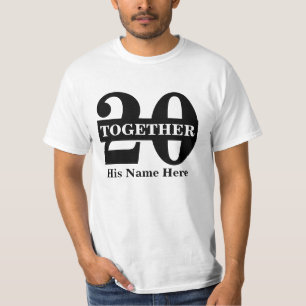 Für ihn zusammen seit dem passenden Paar-Jubiläu T-Shirt
