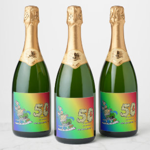 Für ihr 50-jähriges Jubiläum Regenbogen Sparkling