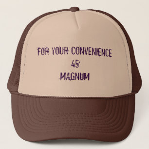 Für Ihre Bequemlichkeit 45 Magnum Trucker Hat Truckerkappe