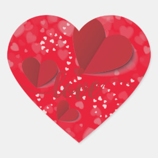 für Ihre Liebe senden Herz-Aufkleber
