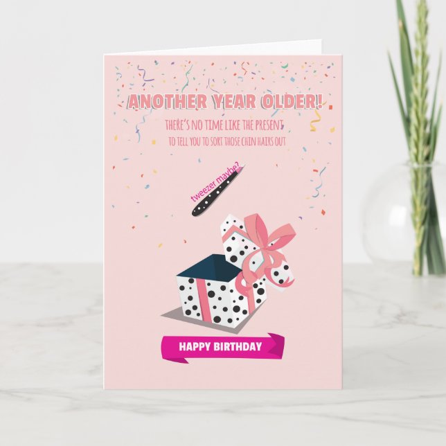 Für ihre lustige Twezer Geburtstagskarte Karte (Vorderseite)