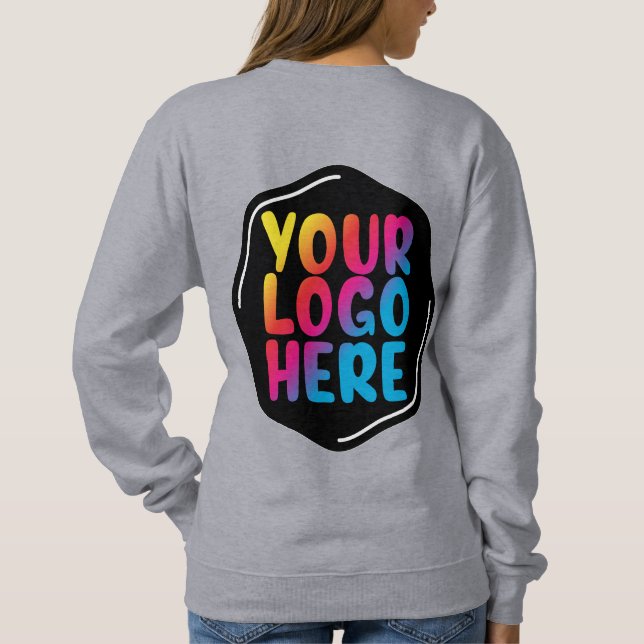 Für ihre Mama-Junge Mutter Fügen Sie hier Ihr Logo Sweatshirt (Rückseite)