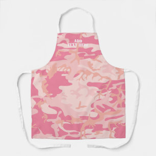 Für ihre moderne Girly Pink Camouflage Camouflage  Schürze