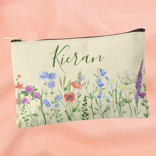 Für ihre moderne klassische Aquarellblüte Zubehörtasche