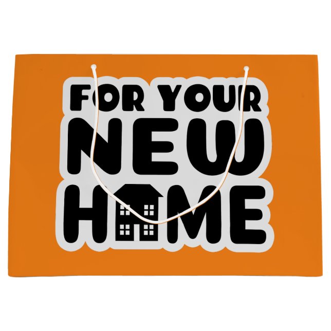 Für Ihre neue Zuhause Große Geschenktüte (Vorderseite)