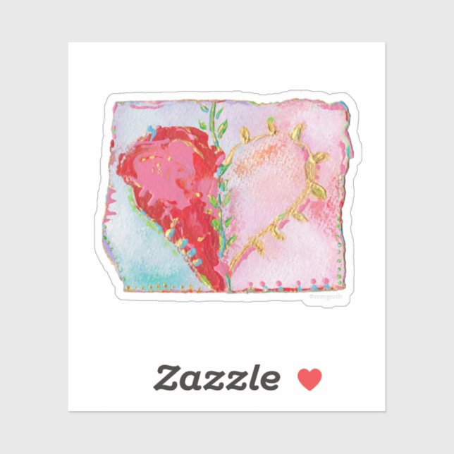 Für ihren Heftpfropfen Aufkleber (Blatt)