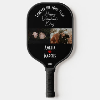Für immer an Ihrem Team Valentinstag 2 Fotos Pickleball Schläger