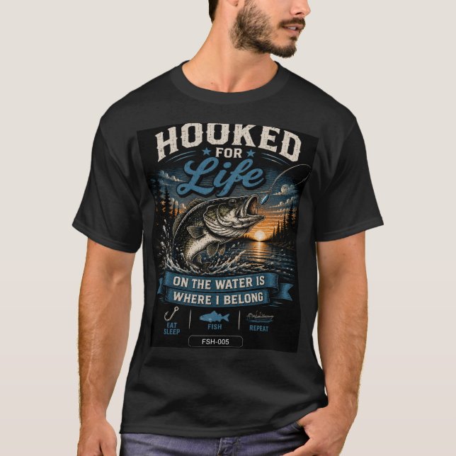 FÜR IMMER ANGEHAKEN T-Shirt (Vorderseite)